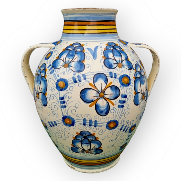 Large 17th Century Italian Antique Montelupo Maiolica Apothecary's/ Chemist's Jar