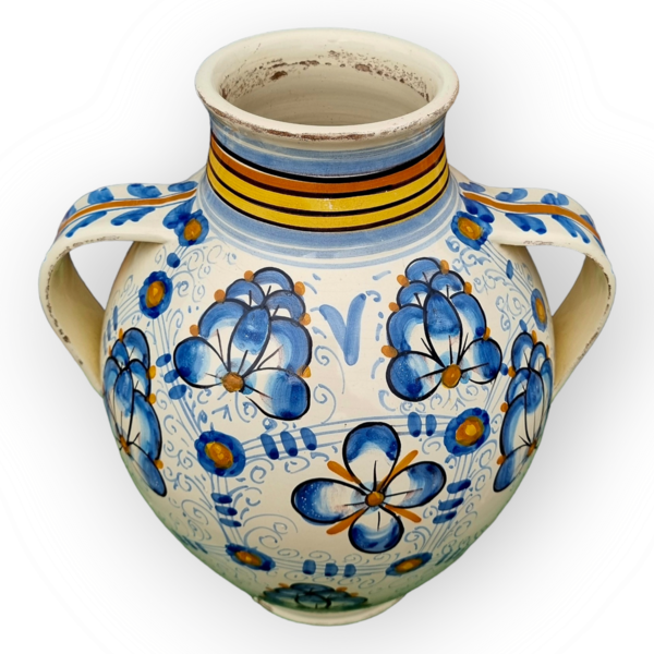 Large 17th Century Italian Antique Montelupo Maiolica Apothecary's/ Chemist's Jar