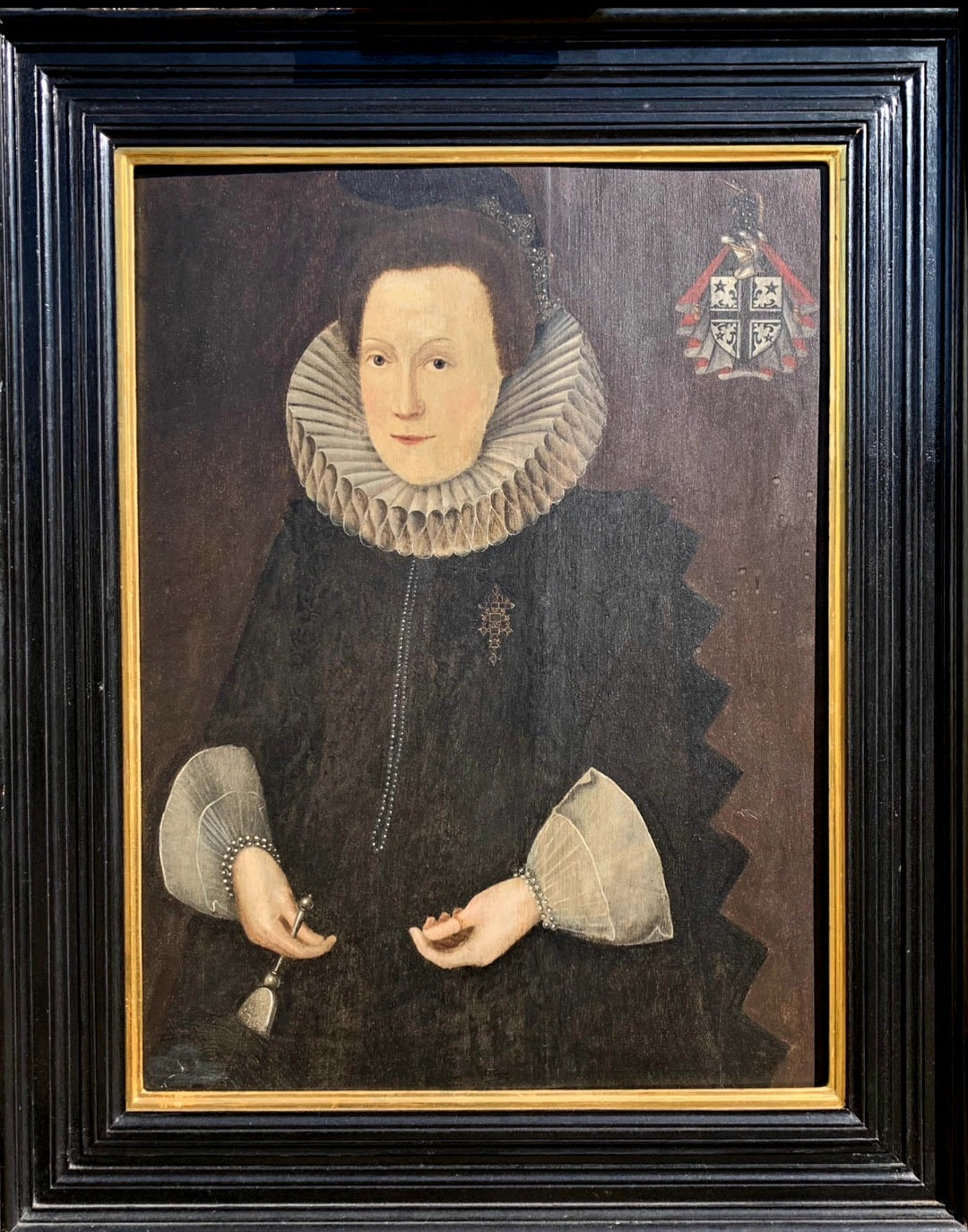 16thC English School Antique Portrait of an Aristocratic Lady - Follower of Marcus Gheeraerts 1561-1635