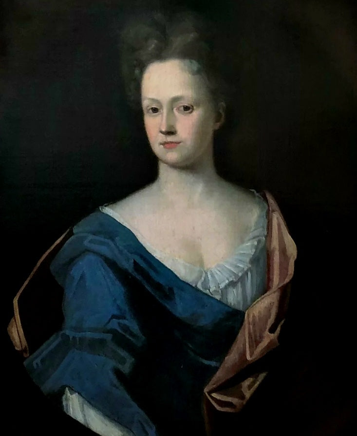 Follower of Thomas Bardwell (1704-1767), An 18th Century English School Antique Oil on Canvas Portrait of an Aristocratic Lady
