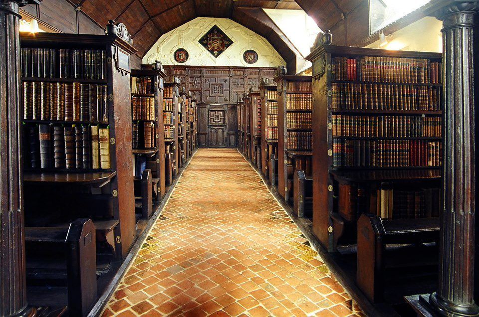 Merton College, Oxford, Interest - Attributed to Joiners' William Bennett & Robert Key, Circa 1589 - A Late 16th Century English Antique Carved Oak Geometric Panel With Romayne Head