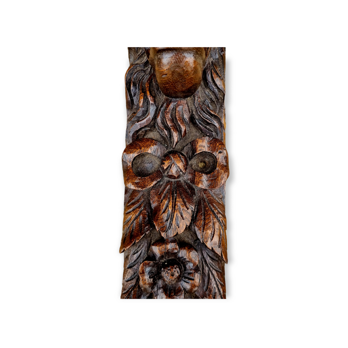 17th Century Style, 19th Century Made, Antique Carved Oak Lion Head Panel