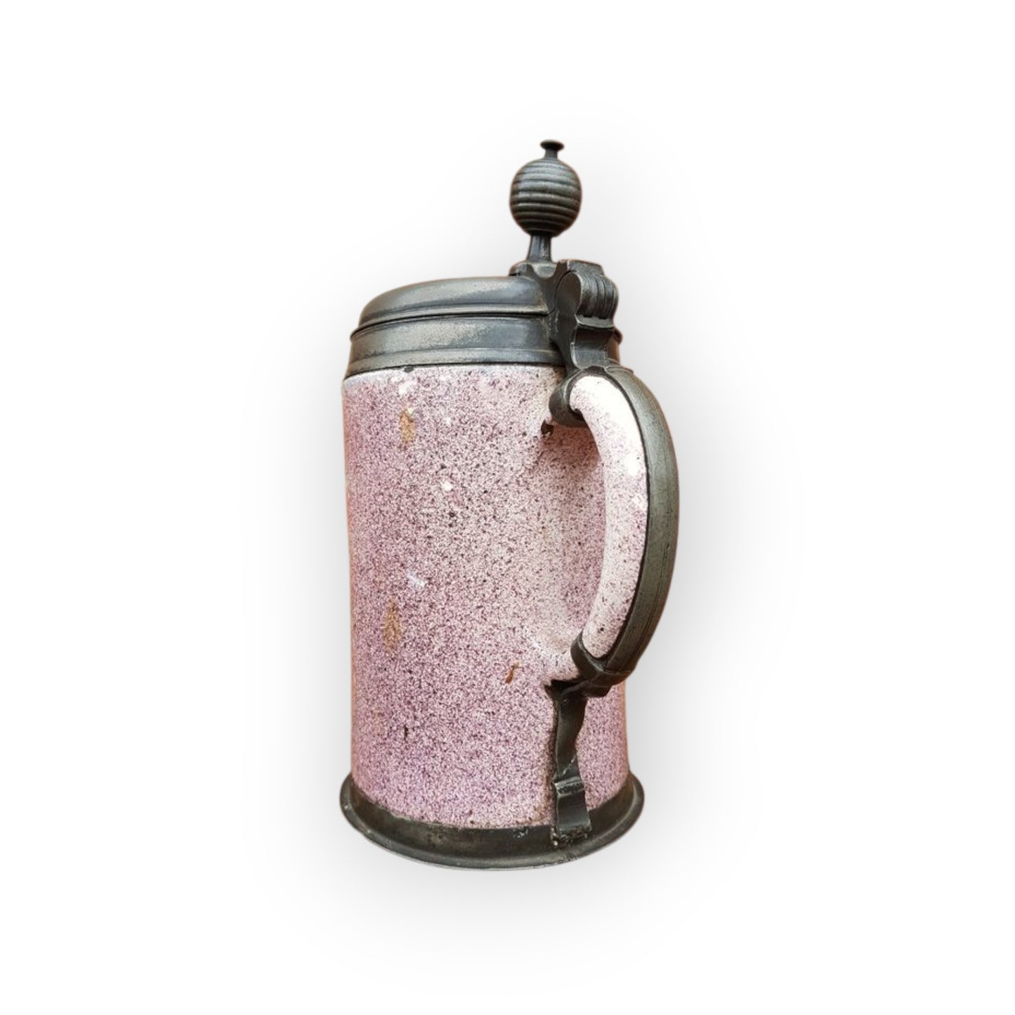 Early 18th Century German Antique Tin Glazed Earthenware Tankard, Attributed to Cornelius Funcke (Fl.1720-30)