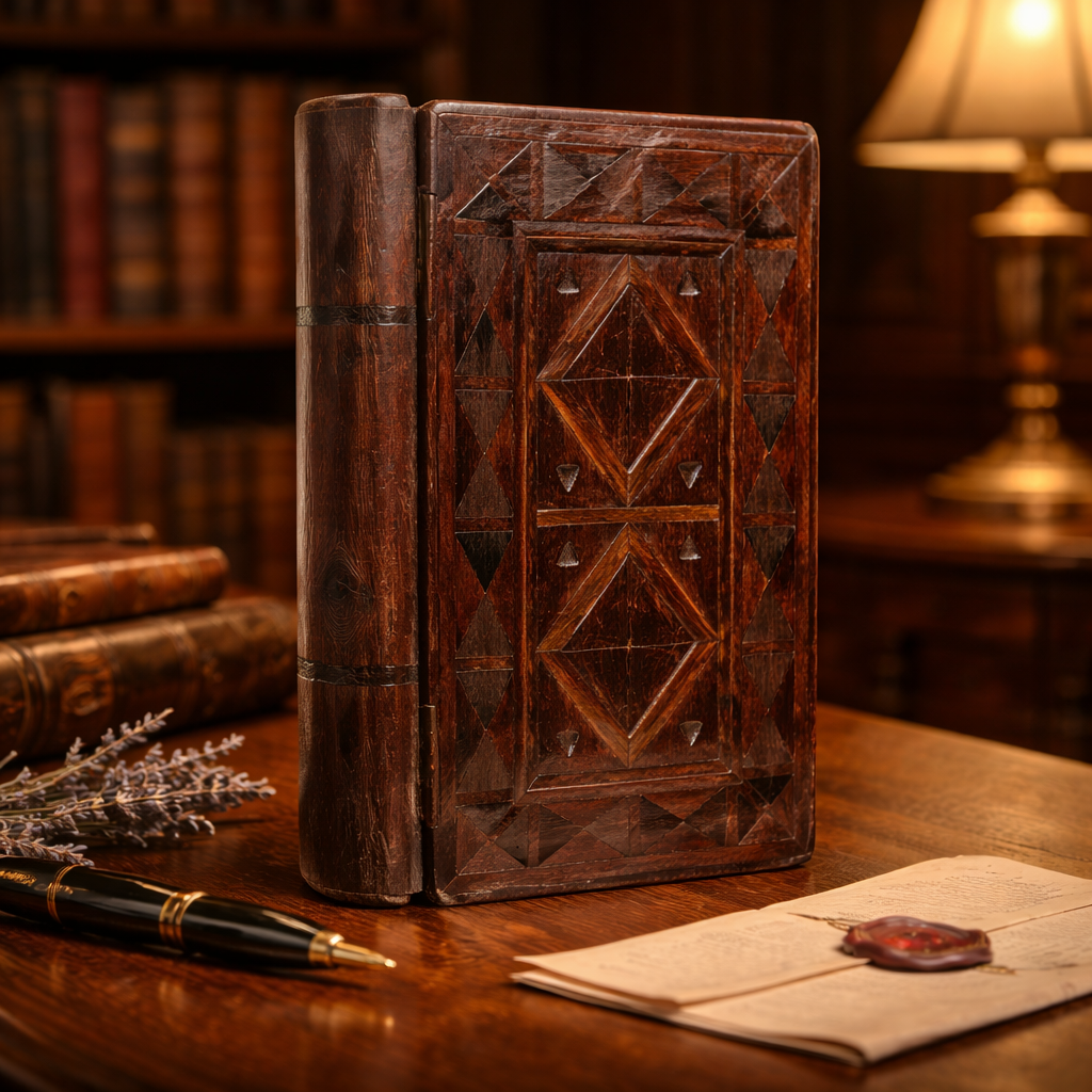 Large George III Period, Early 19th-Century English Antique Treen Book Box