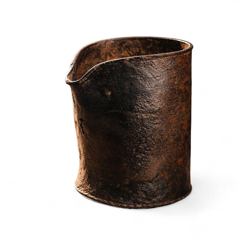 Late 17th‑Century English Antique Leather Bombard – Ale or Cider Jug