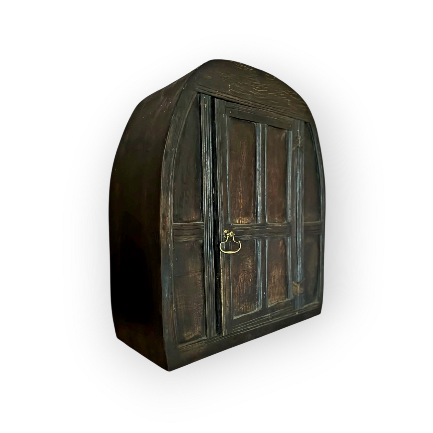 Rare 17th‑Century Welsh Antique Oak Vernacular Wall Cupboard