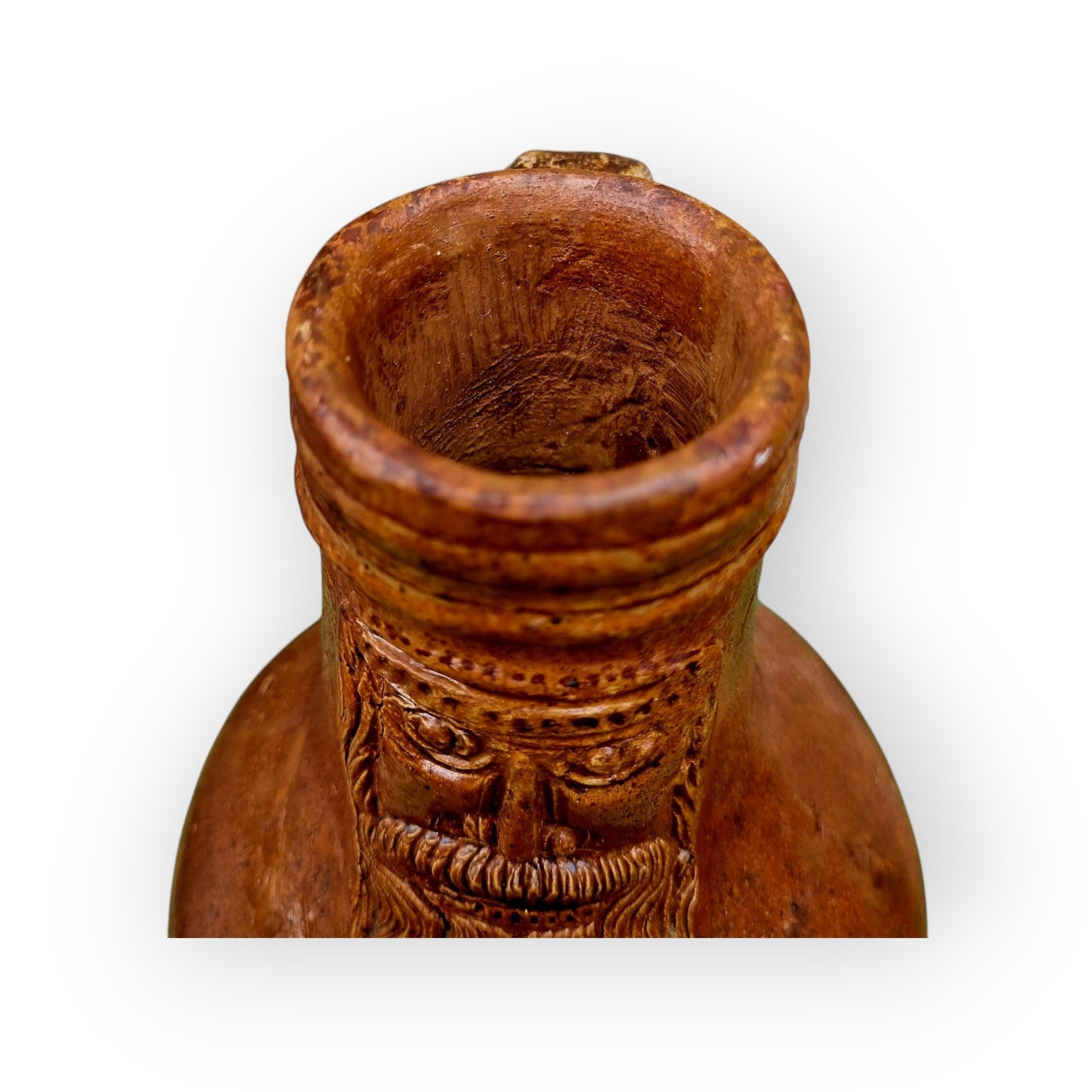 17th-Century German Antique Stoneware Bellarmine Jug or Bartmannkrug, circa 1620-1675, Bearing the Arms of Amsterdam