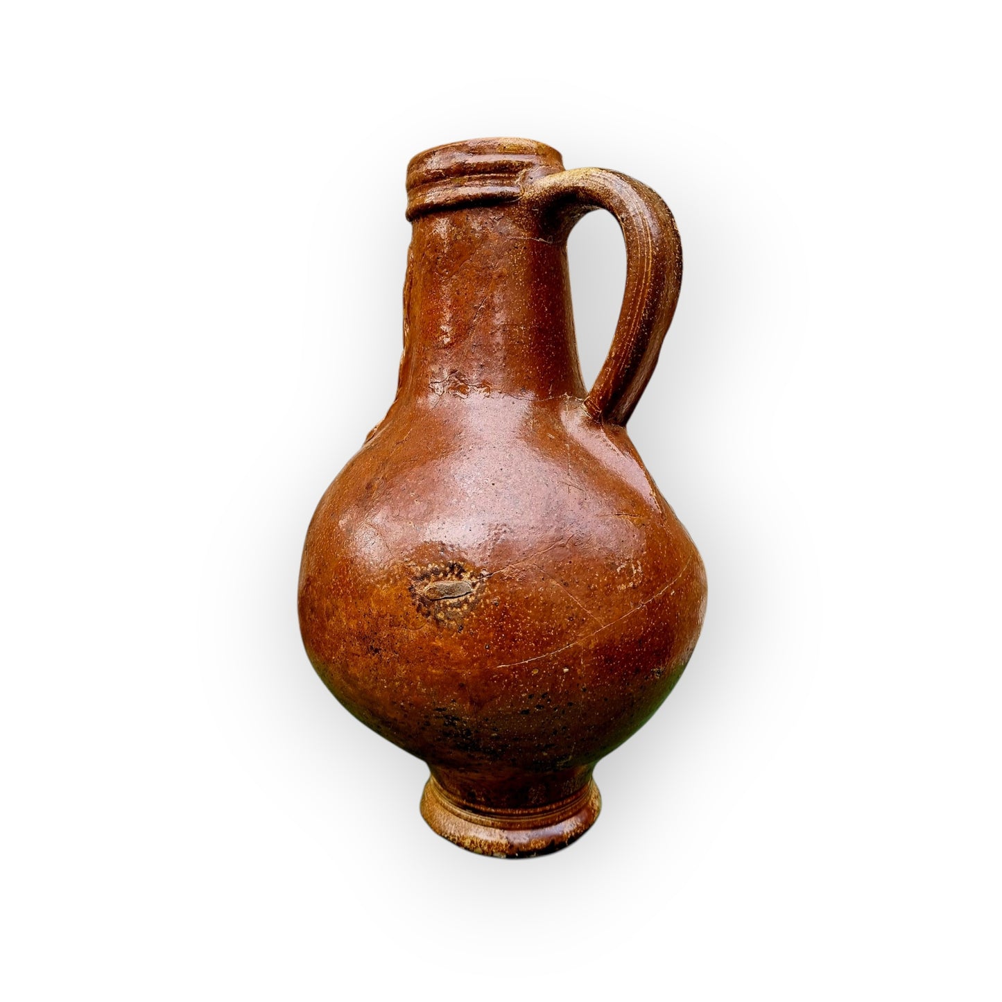 17th-Century German Antique Stoneware Bellarmine Jug or Bartmannkrug, circa 1620-1675, Bearing the Arms of Amsterdam