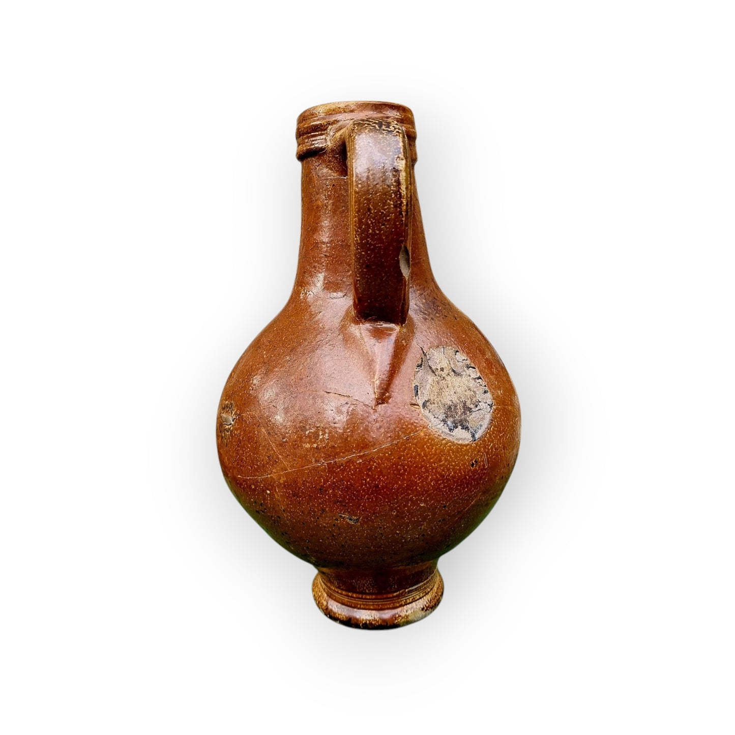 17th-Century German Antique Stoneware Bellarmine Jug or Bartmannkrug, circa 1620-1675, Bearing the Arms of Amsterdam
