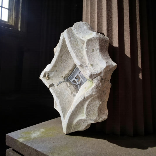 15th-Century English Gothic Antique Carved Stone Window Fragment With Provenance 2 Of 2