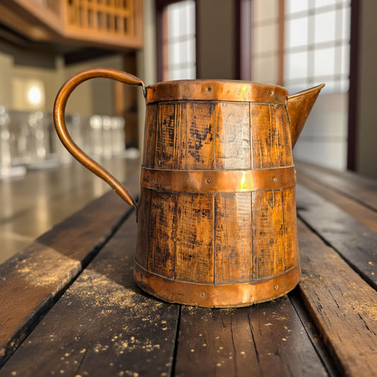 19th-Century Antique Coopered Ale Jug