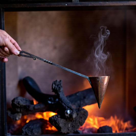 An Unusually Large 18th-Century Antique Copper Ale Warmer