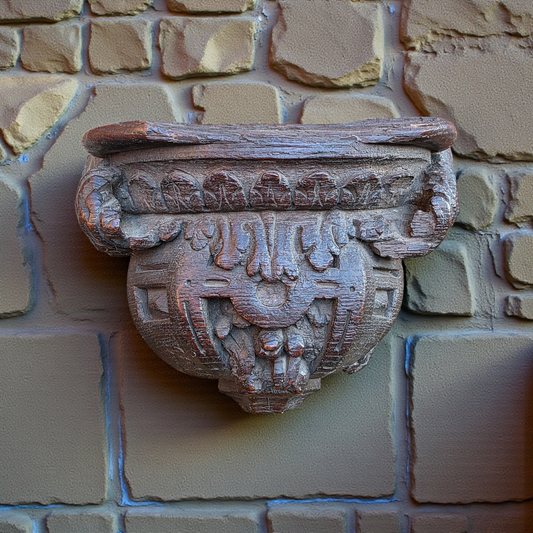 Late 15th-Century Antique Carved Oak Misericord