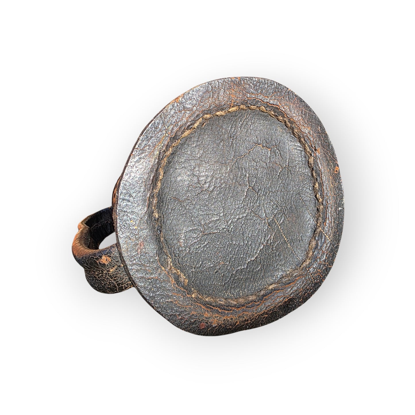 A Late 17th-century English Antique Leather Bombard / Jug