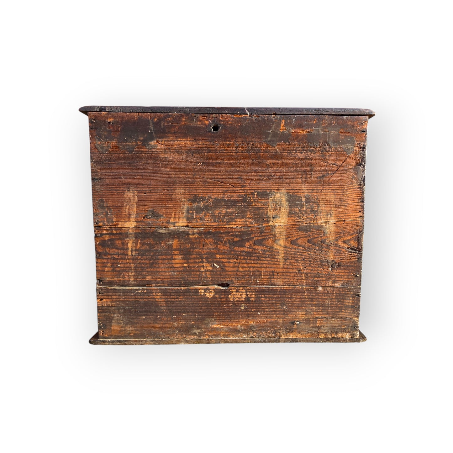A Small Early 18th-Century English Antique Oak Spice Cupboard of Unusual Form