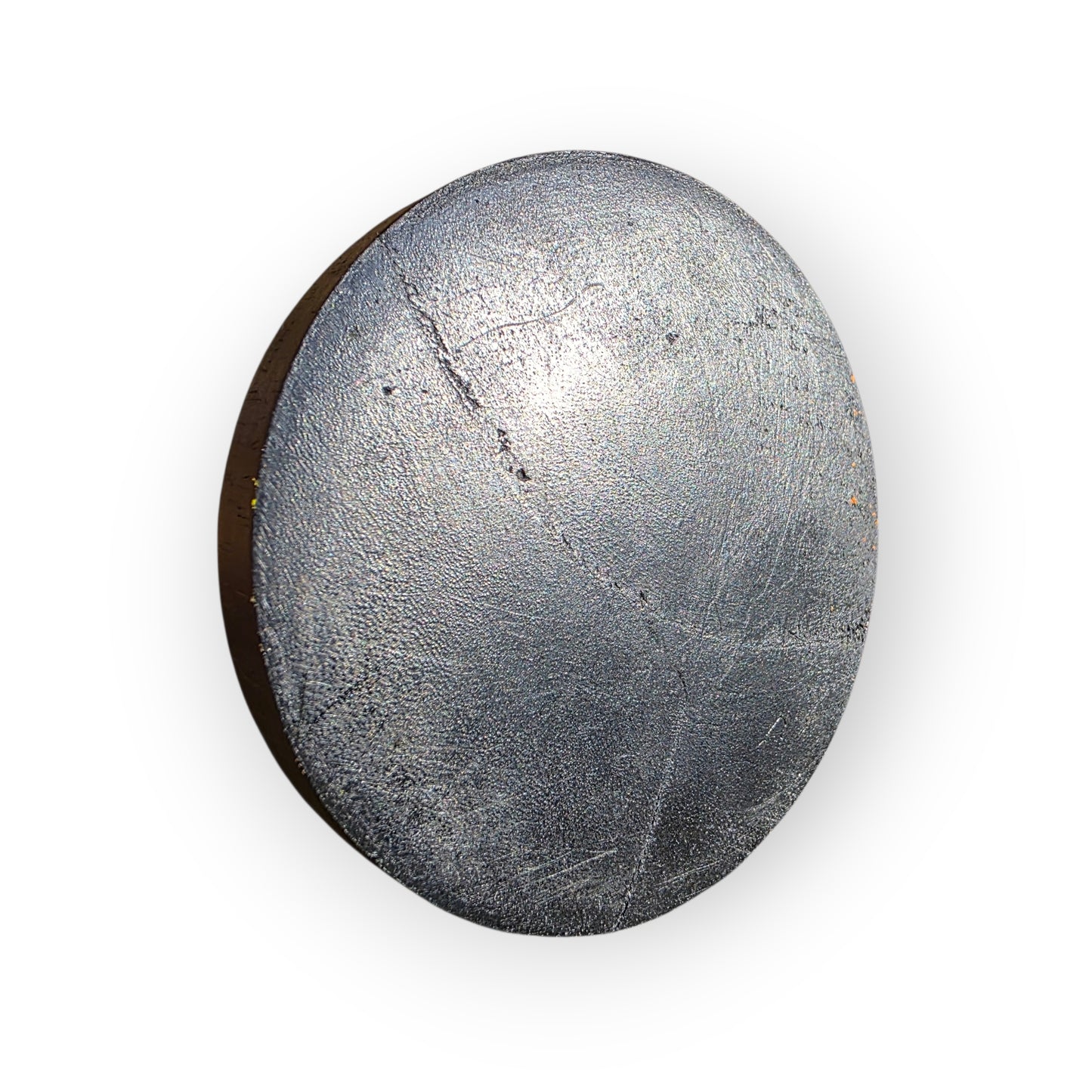 17th-Century Style Carved Wooden Memento Mori Skull on a Turned Ebonised Base