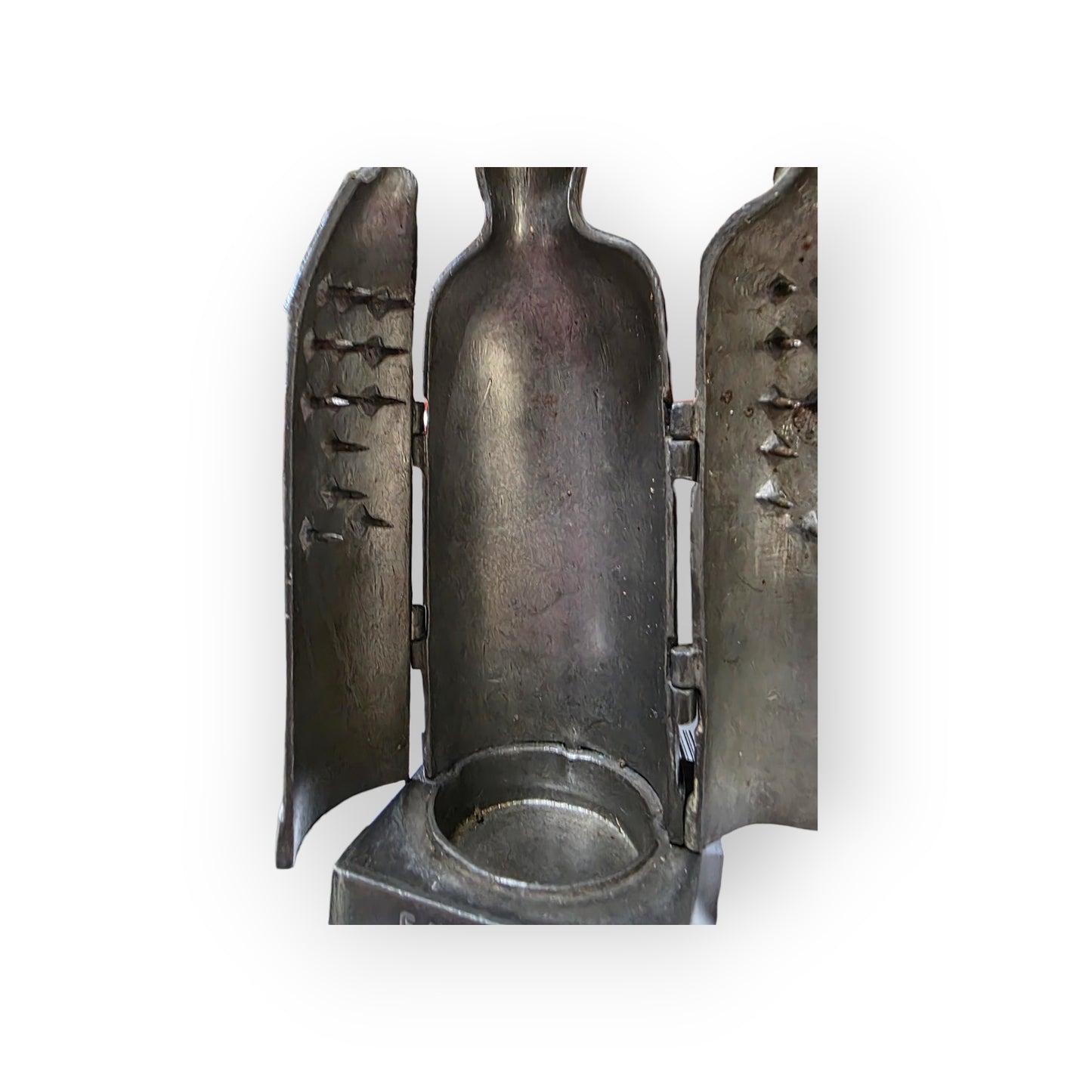 A Rare Miniature Antique Steel Model / Replica of a Medieval Nuremberg Iron Maiden / Eiserne Jungfrau