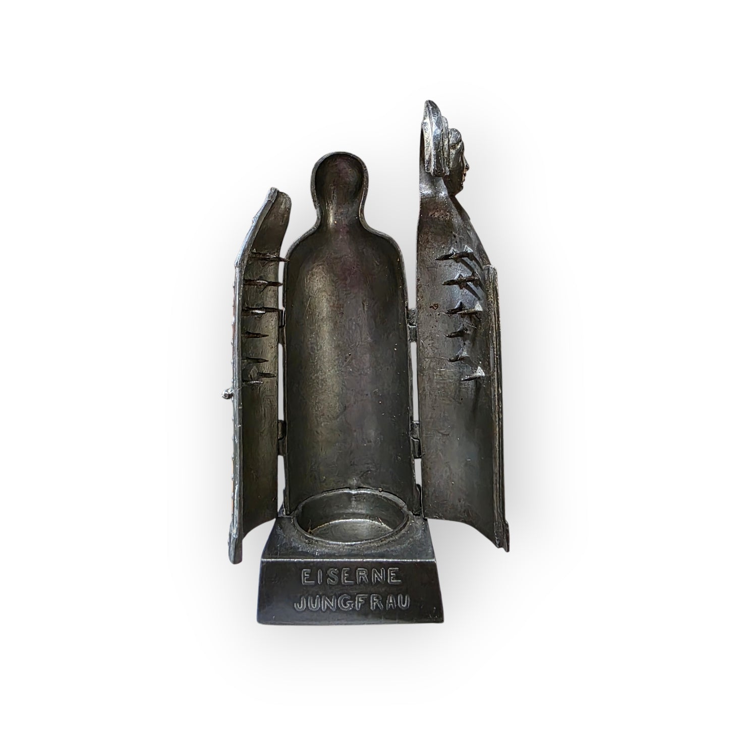 A Rare Miniature Antique Steel Model / Replica of a Medieval Nuremberg Iron Maiden / Eiserne Jungfrau