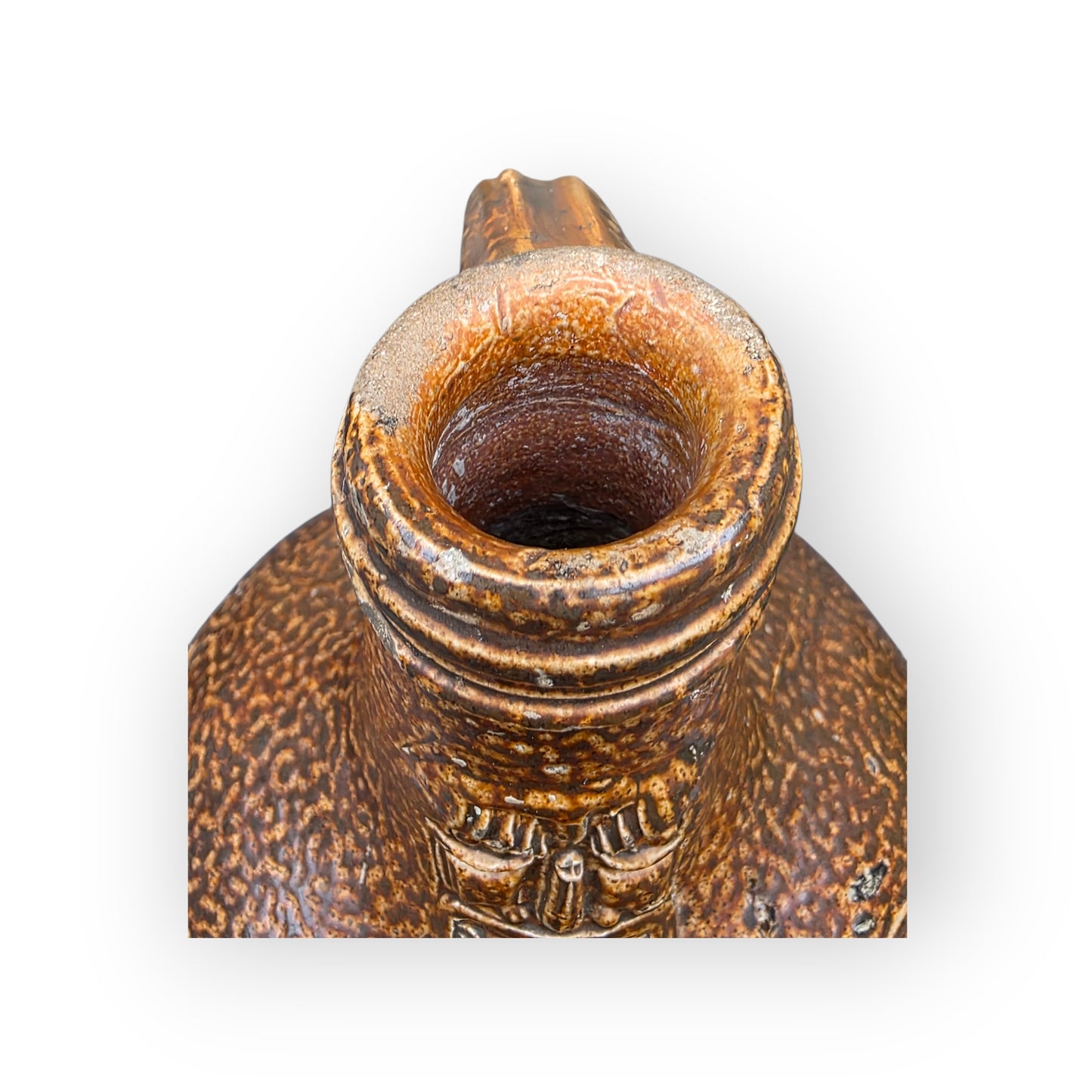 Mid‑17th Century German Antique Bellarmine Jug / Bartmannkrug, Circa 1625–1675 - Deaccessioned by The Bellarmine Museum, England & Illustrated in "The Bellarmine and other German Stoneware", Book 1, No. 23.