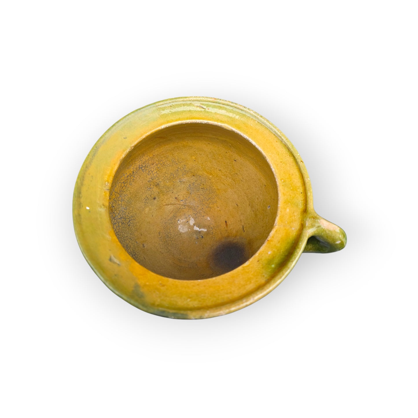 A Rare Survivor - A 16th‑Century Dutch Antique Lead‑Glazed Earthenware Chamber Pot or Piss Pot – Circa 1580