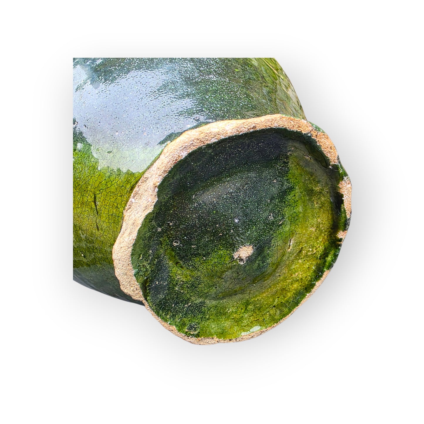 A Rare Survivor - A 16th‑Century Dutch Antique Lead‑Glazed Earthenware Chamber Pot or Piss Pot – Circa 1580