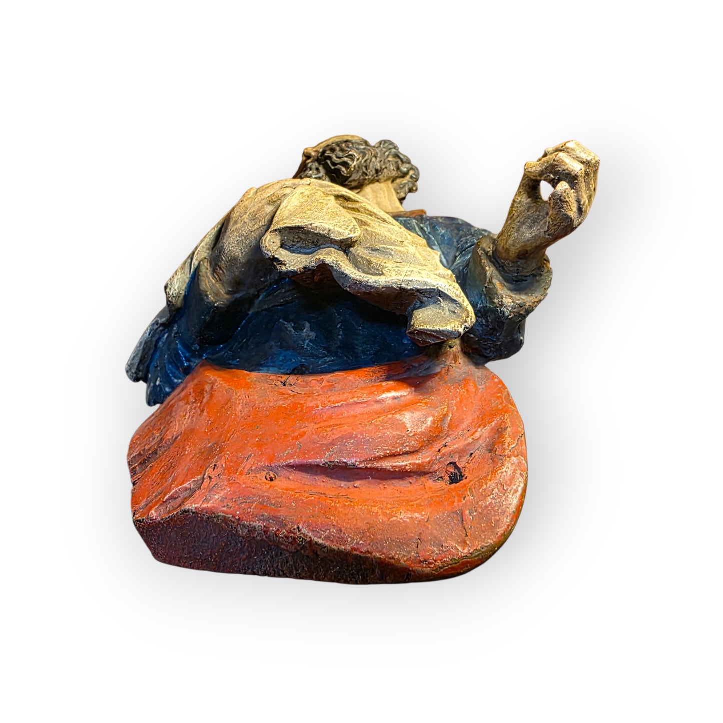 Late 15th Century / Early 16th Century German Gothic Antique Carved Polychrome Saint – Southern Germany, c.1480-1500