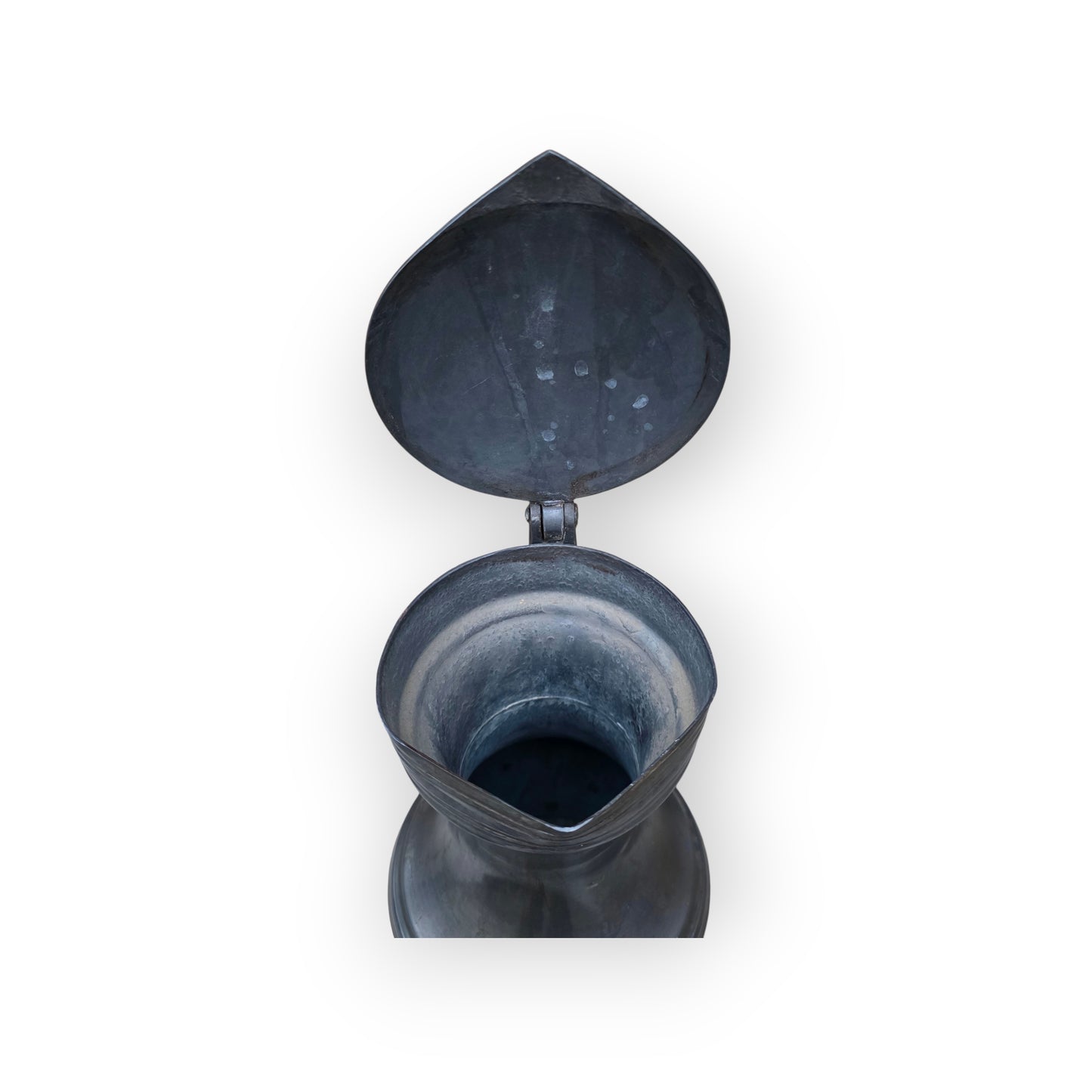 Very Large 18th‑Century Antique Pewter Tappit Hen – Scottish Tavern Measure - Attributed to Francis Brown of Edinburgh