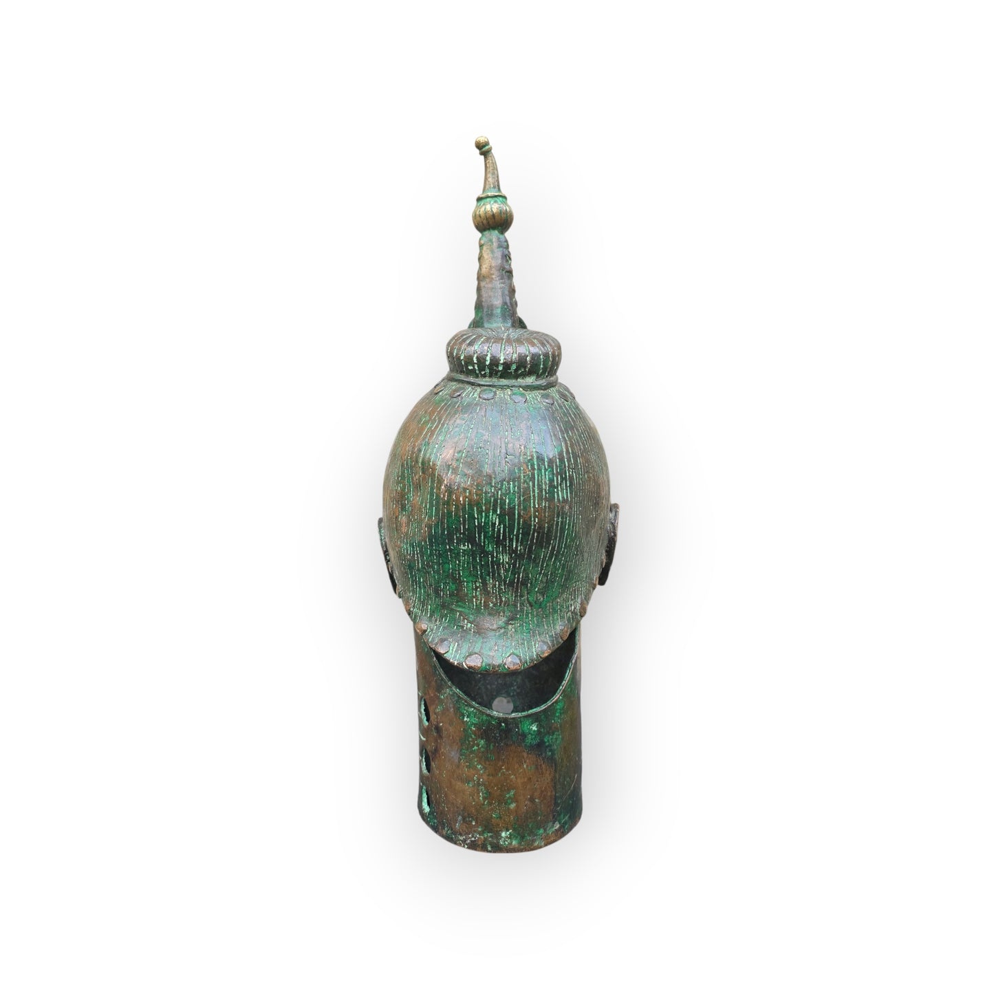 15th Century Style Antique Life-Size Bronze Head in the Ife Court Style, Nigeria, Africa
