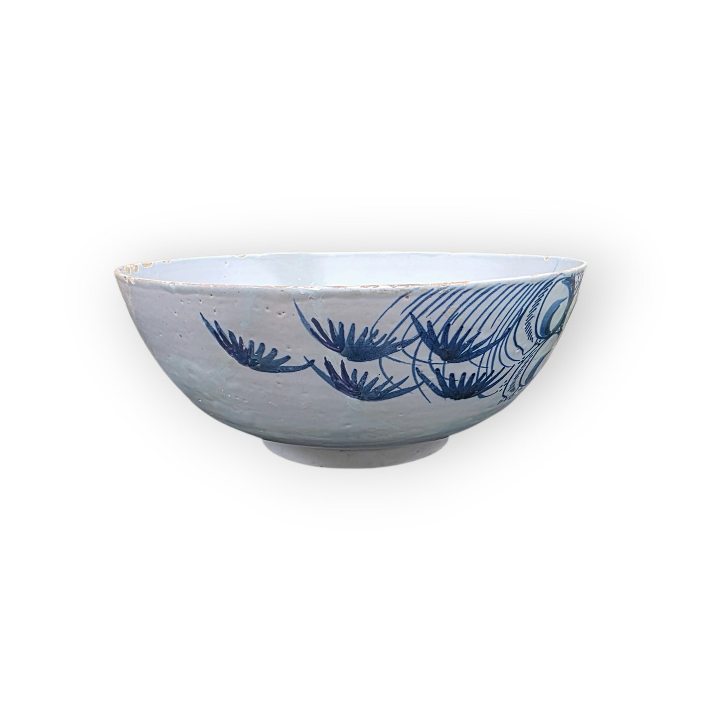 18th‑Century English Antique Delftware Bowl, Bristol or London (Lambeth), circa 1720–1750