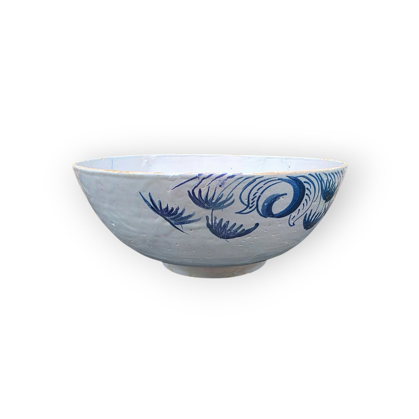 18th‑Century English Antique Delftware Bowl, Bristol or London (Lambeth), circa 1720–1750