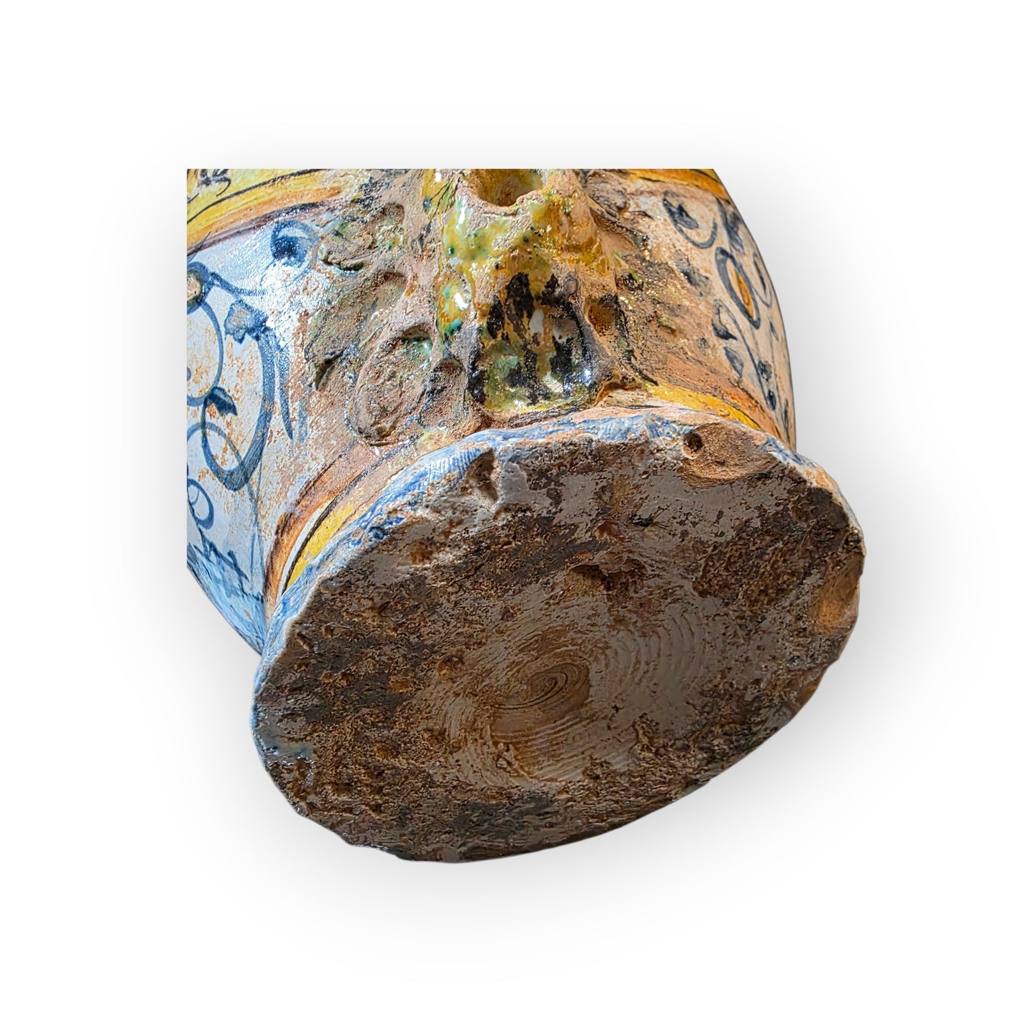 Early 17th Century Florentine / Italian Antique Albarello / Maiolica Wet Drug Jar, circa 1620-1650