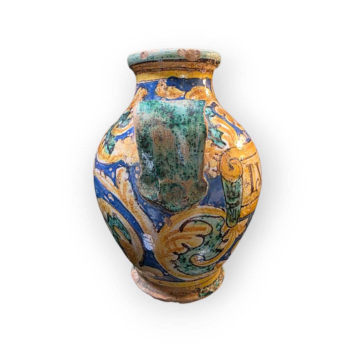 17thC Italian Antique Maiolica Dry Drug Jar Bearing the Label "Loppoli", circa 1600-1650