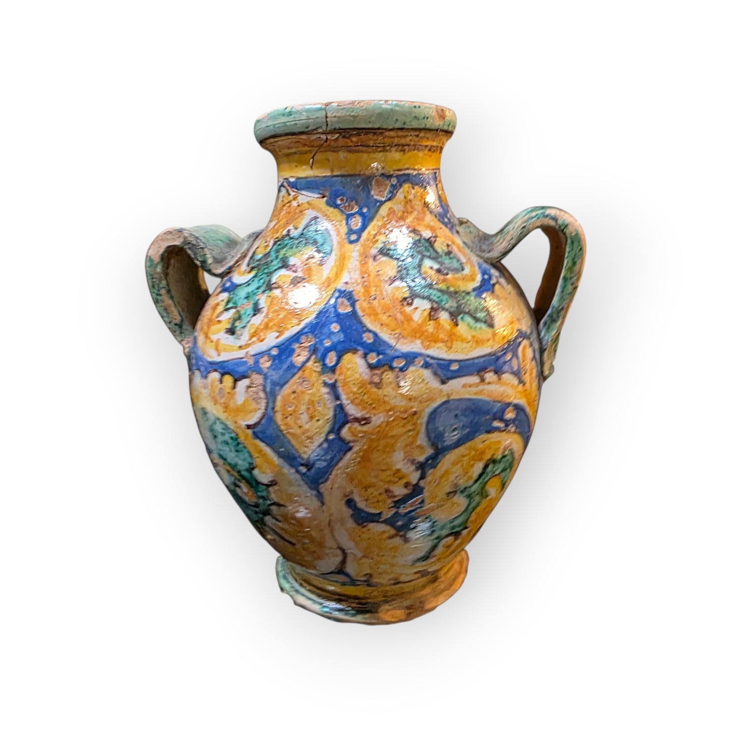 17thC Italian Antique Maiolica Dry Drug Jar Bearing the Label "Loppoli", circa 1600-1650