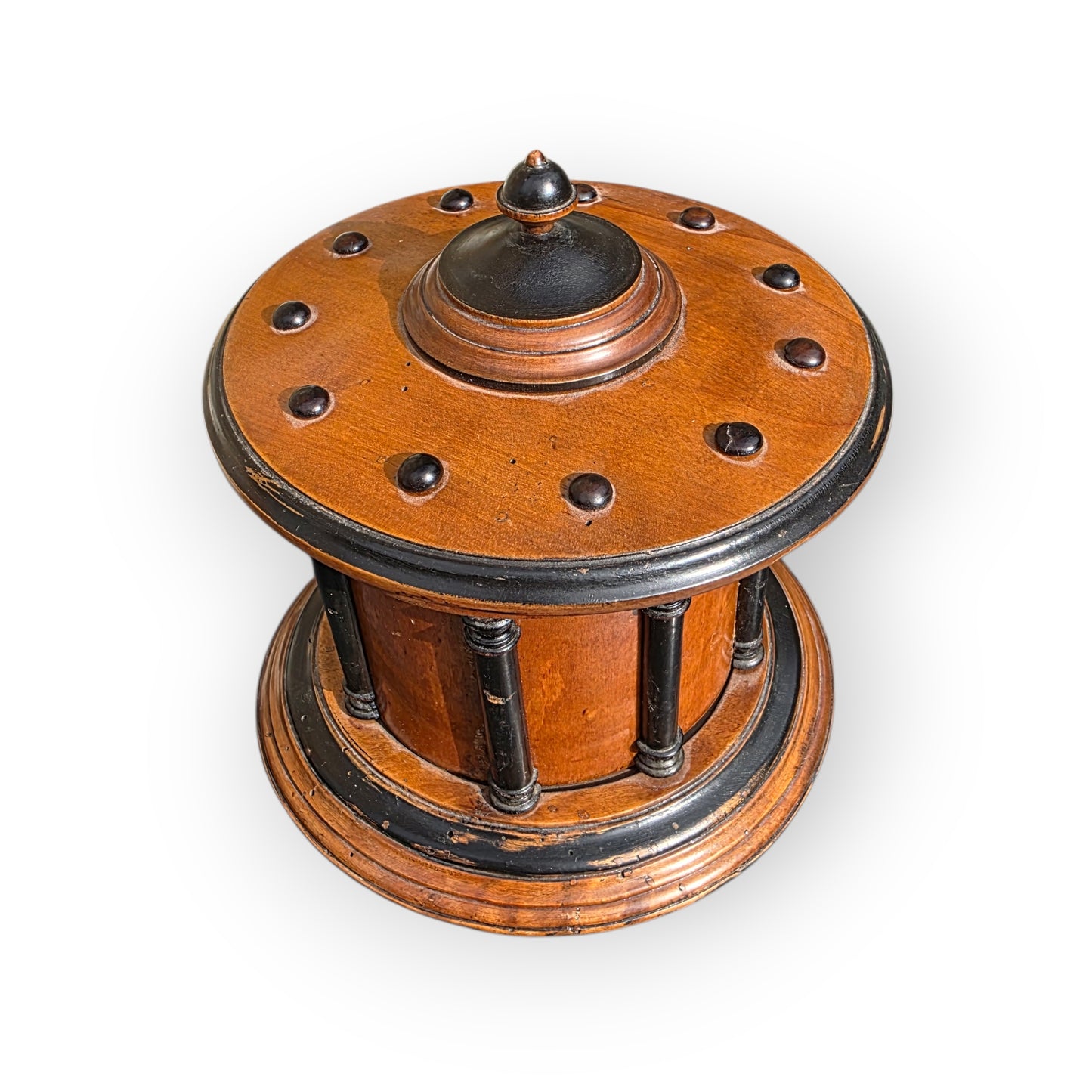 Early 19th-Century Biedermeier Antique Treen Tobacco Jar, circa 1820