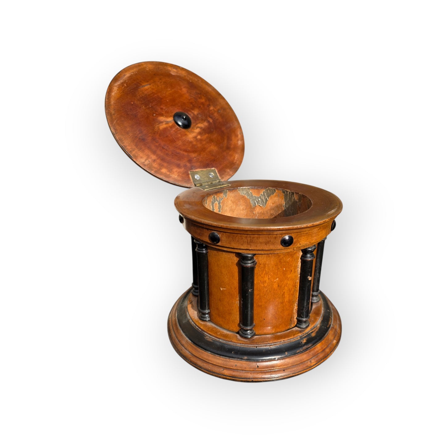 Early 19th-Century Biedermeier Antique Treen Tobacco Jar, circa 1820