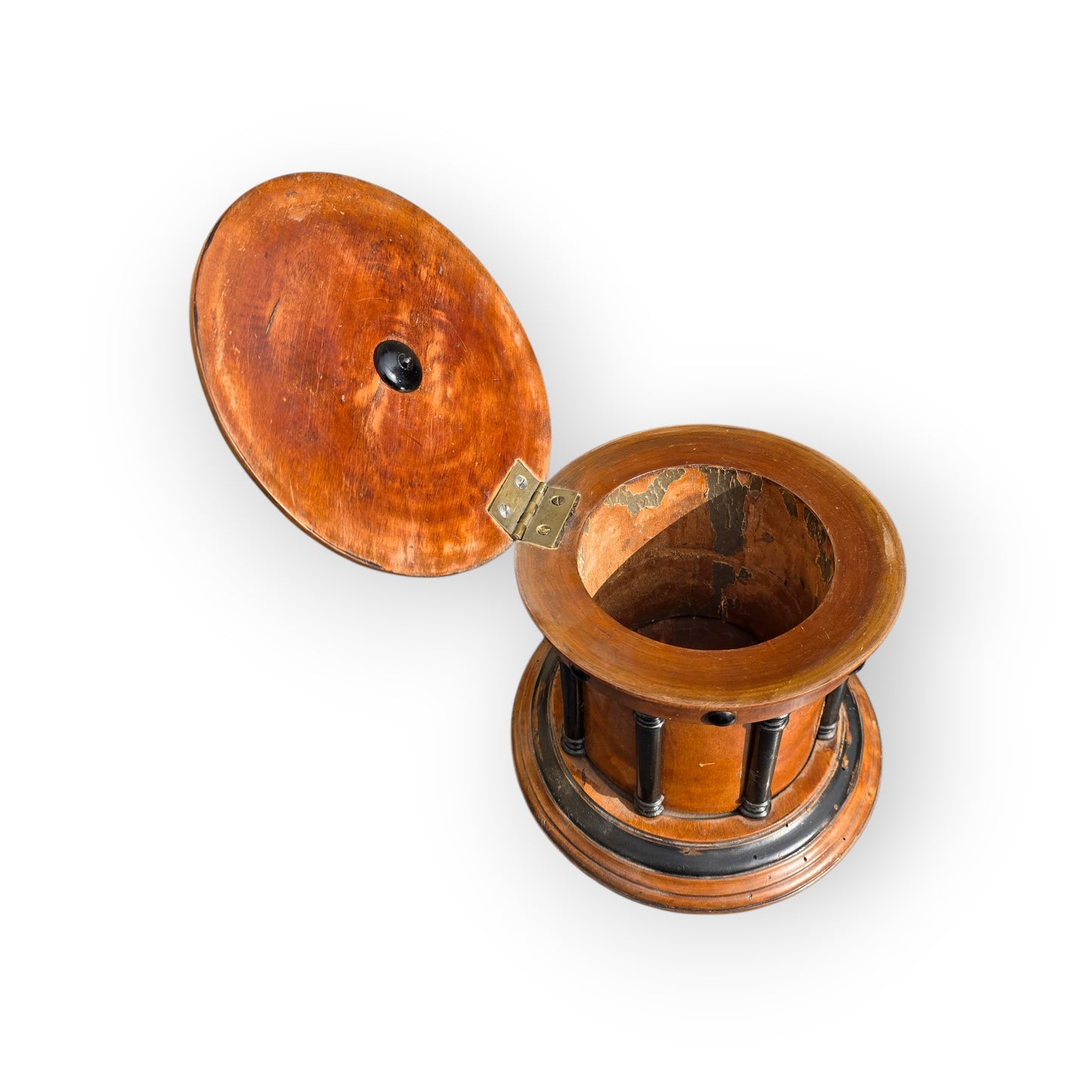 Early 19th-Century Biedermeier Antique Treen Tobacco Jar, circa 1820