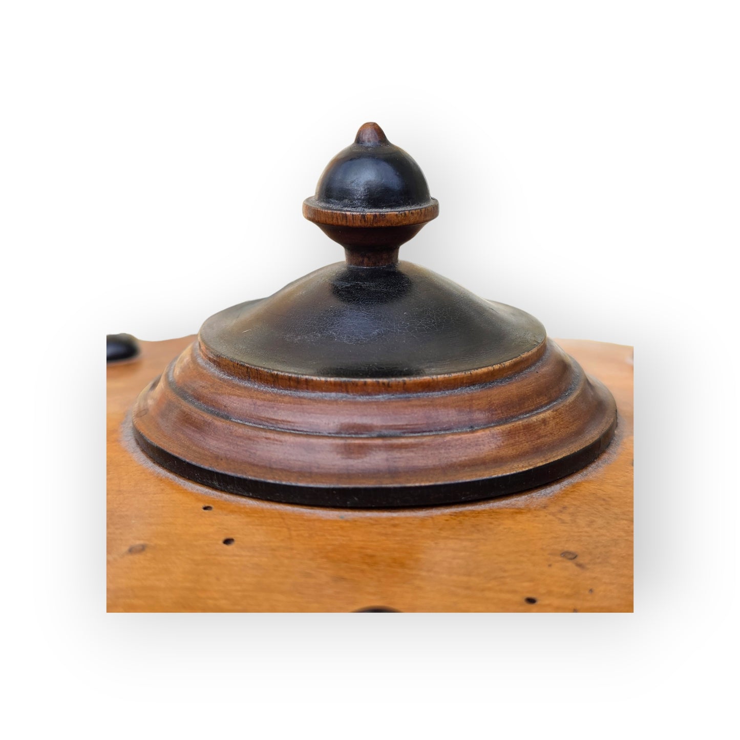 Early 19th-Century Biedermeier Antique Treen Tobacco Jar, circa 1820