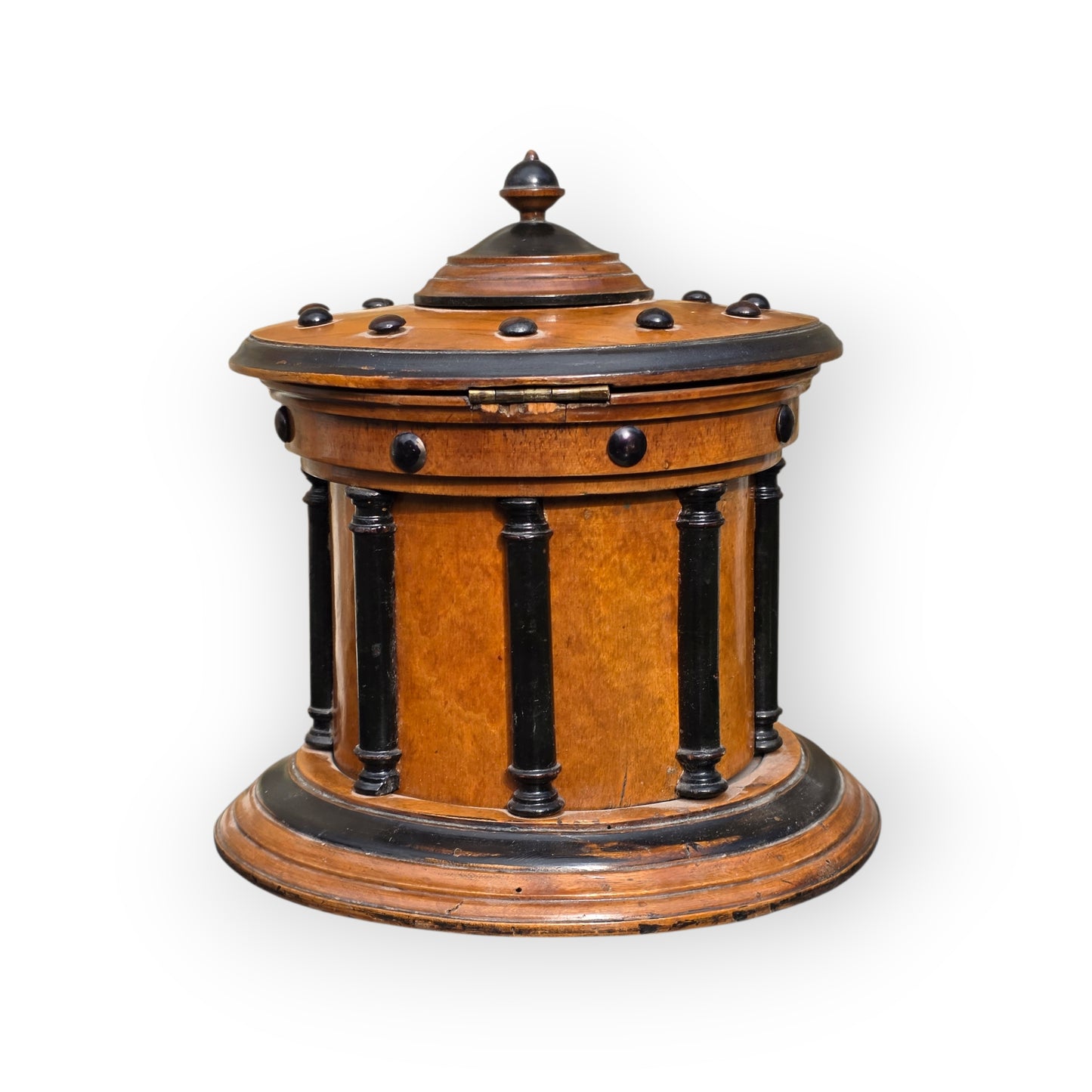 Early 19th-Century Biedermeier Antique Treen Tobacco Jar, circa 1820
