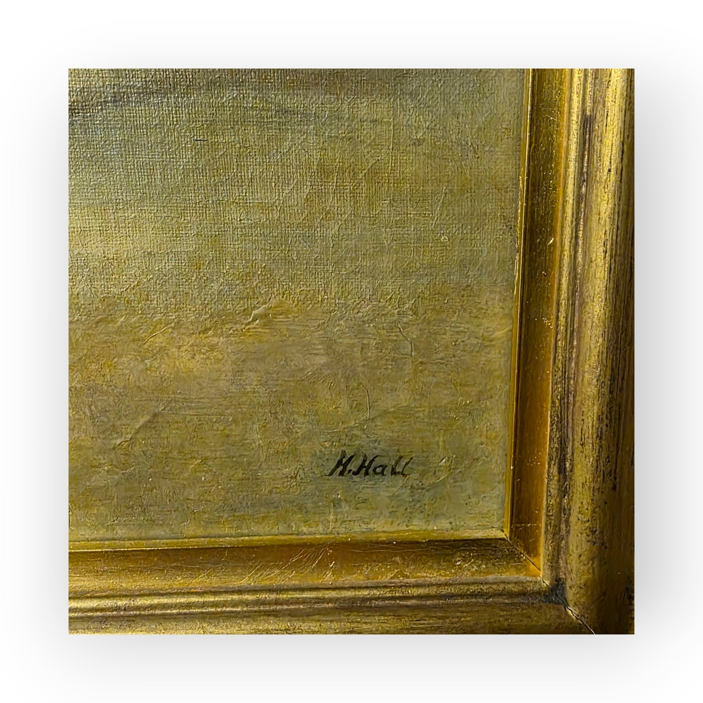 Mid 19th Century English School Antique Oil Portrait Painting of a Gentleman Farmer and His Prize Horse, Signed "H Hall"