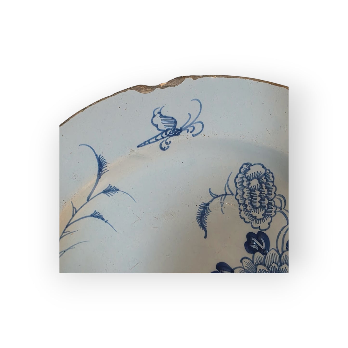Early 18th-Century English Antique Delftware Plate, Attributed to Philip Christian of Liverpool, circa 1720