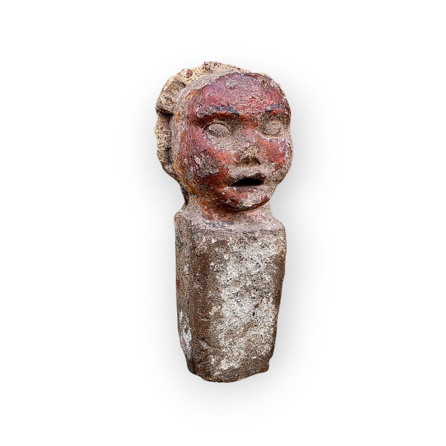 Rare 15th-Century English Medieval Antique Ridge Tile Finial, Attributed to Norfolk or Suffolk, England