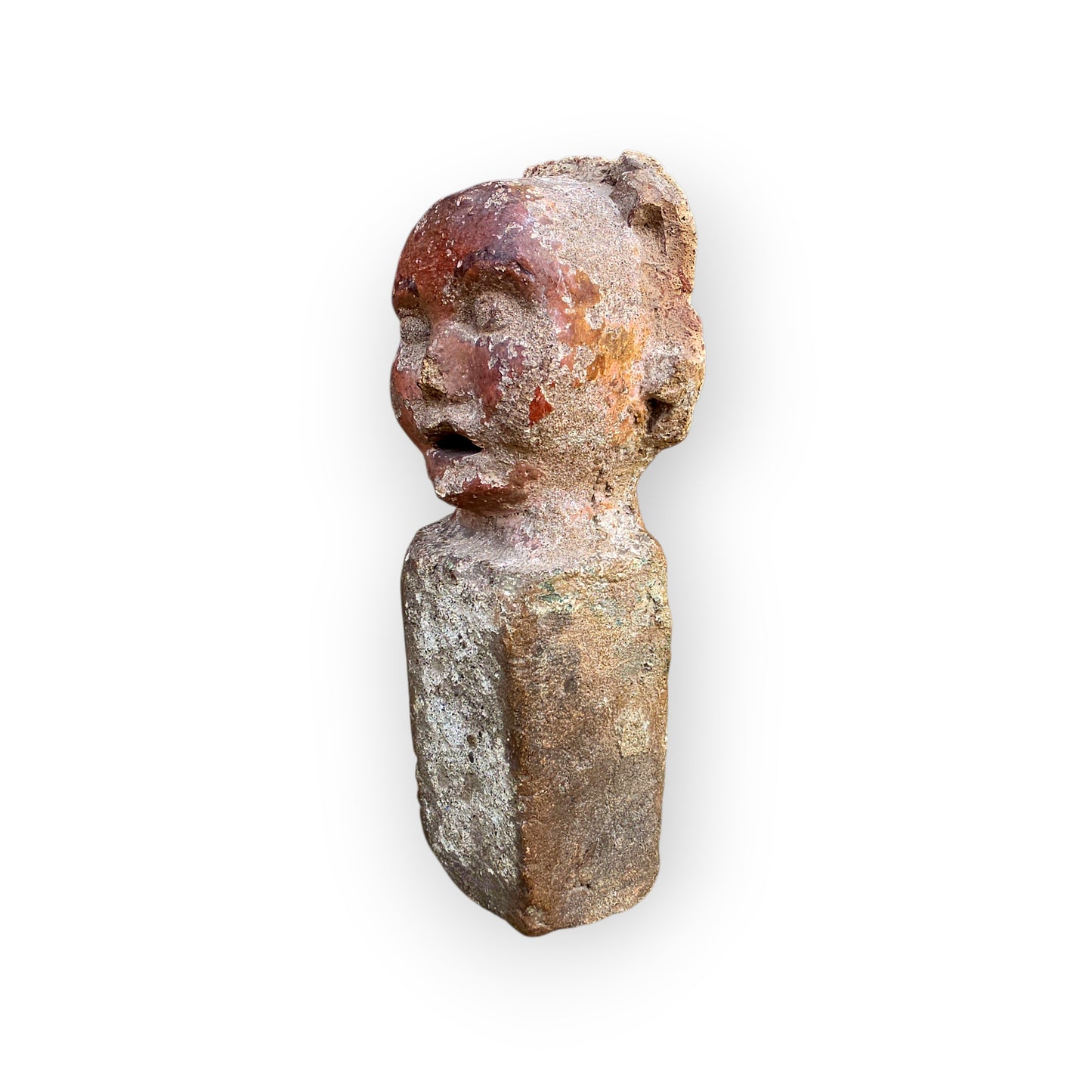 Rare 15th-Century English Medieval Antique Ridge Tile Finial, Attributed to Norfolk or Suffolk, England