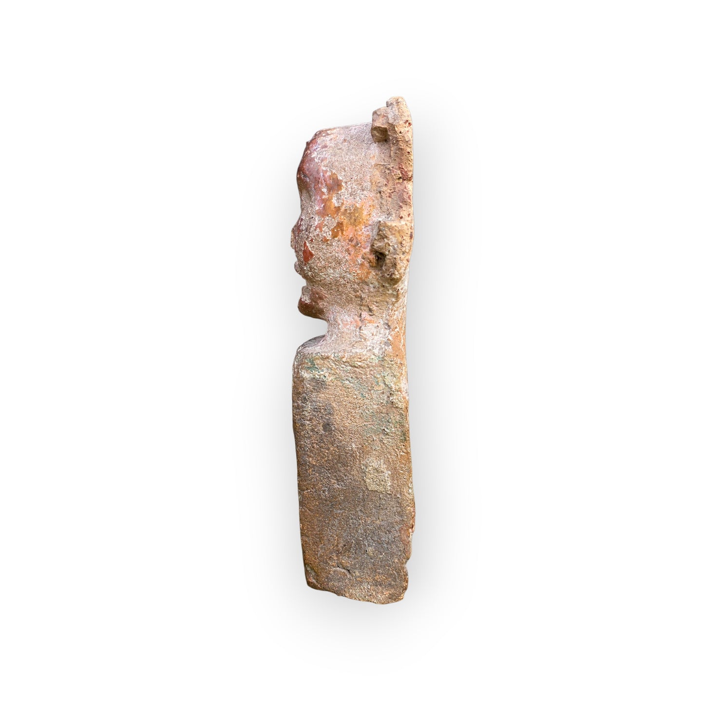Rare 15th-Century English Medieval Antique Ridge Tile Finial, Attributed to Norfolk or Suffolk, England