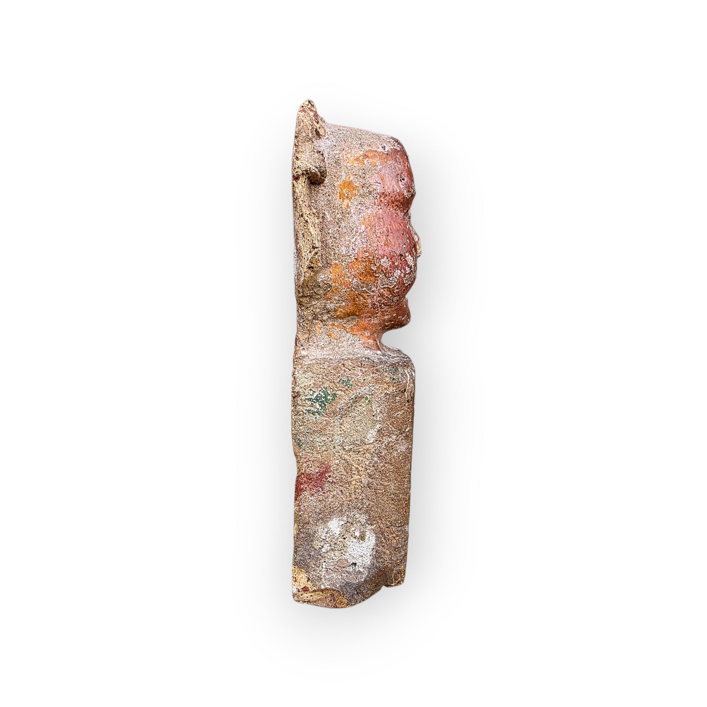 Rare 15th-Century English Medieval Antique Ridge Tile Finial, Attributed to Norfolk or Suffolk, England
