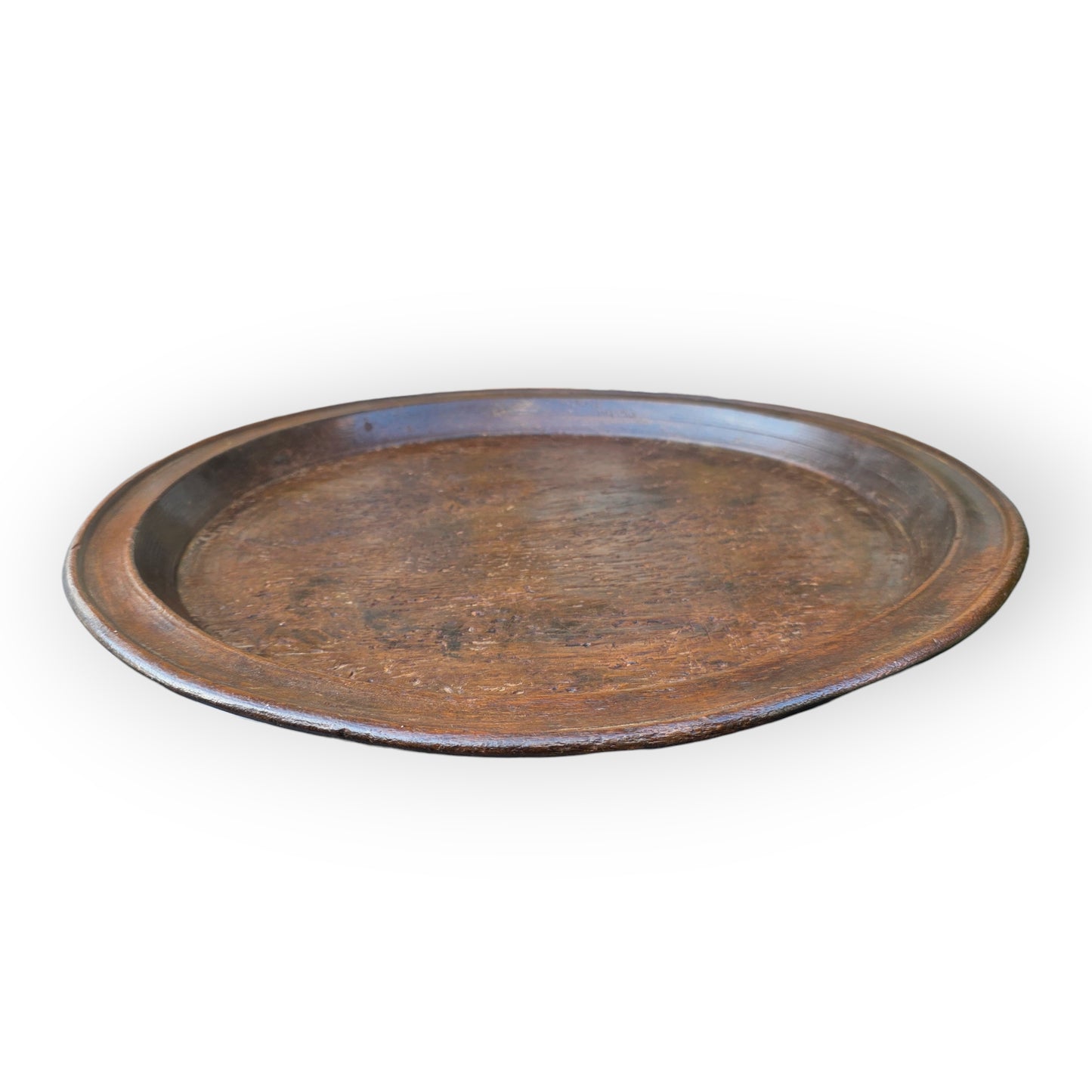 Large 18th-Century Antique Treen Plate / Serving Platter