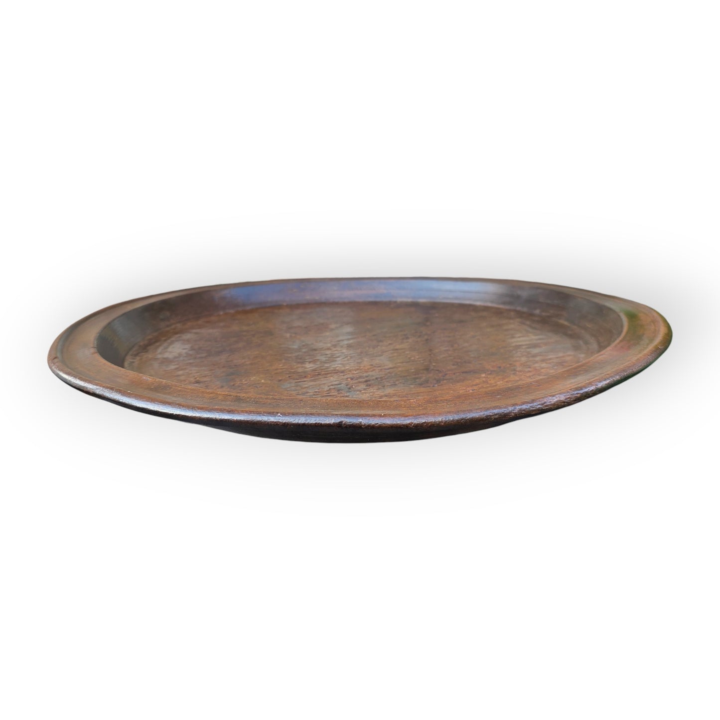 Large 18th-Century Antique Treen Plate / Serving Platter