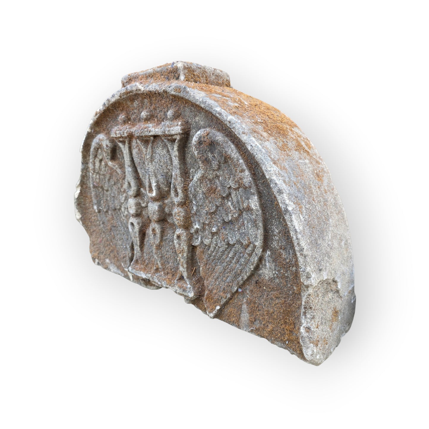 Large 17th Century Antique Carved Stone Memento Mori Panel