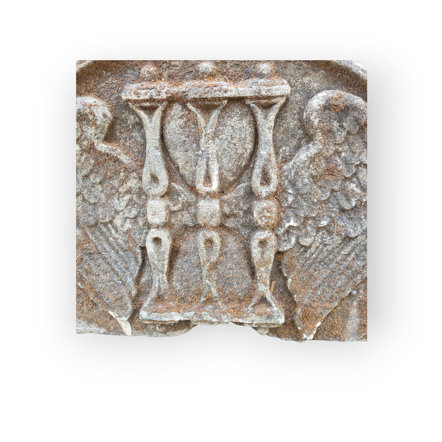 Large 17th Century Antique Carved Stone Memento Mori Panel