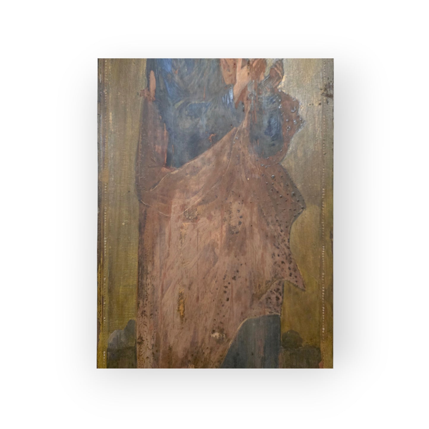 Large 18th‑Century Antique Painted Icon of Saint Peter, The First Apostle, Eastern Orthodox, circa 1750–1800