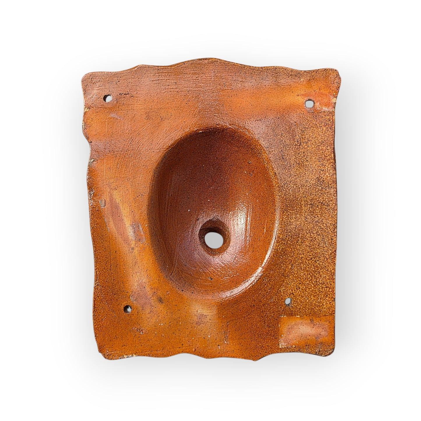 19th-Century English Antique Salt-Glazed Stoneware Lion's Head Fountain Mask, circa 1820-1880